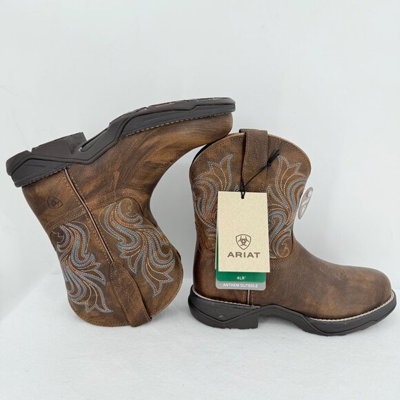 NWOB Ariat Women's Copper Kettle Leather Western Boots US 7B Oil/Slip Resistant - Picture 8 of 13